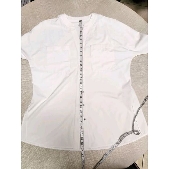 Jofit Women's  golf Mandarin Collar Shirt Long Sleeve White Size Large EUC - Picture 5 of 7